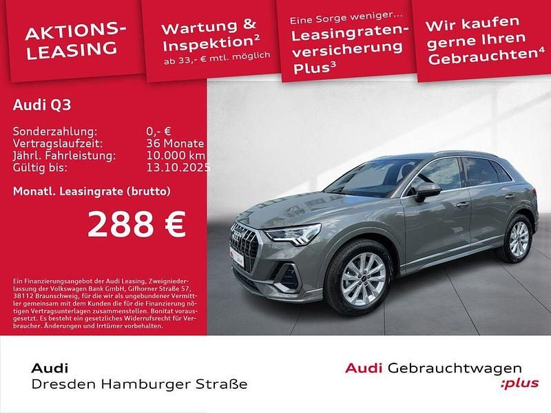 Chronosgrau metallic Gebraucht 2024 Audi Q3 S-Line SUV | 38.450 € (Guter Preis) - Bild 1/3