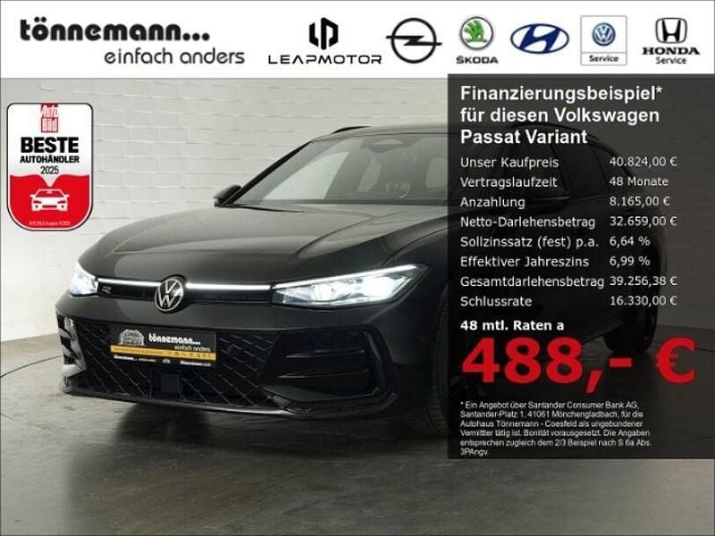Schwarz Gebraucht 2024 VW Passat R-line Kombi | 40.824 € (Guter Preis) - Bild 1/4
