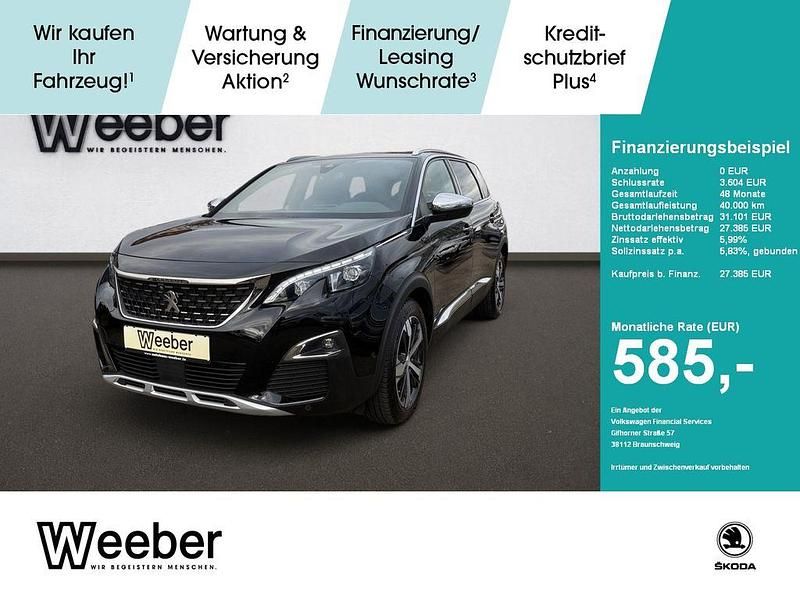 Lackierung schwarz perla nera/me (metallic) Gebraucht 2020 Peugeot 5008 GT Van / Kleinbus | 26.890 € (Guter Preis) - Bild 1/4