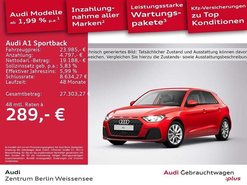 Misanorot perleffekt Gebraucht 2022 Audi A1 Limousine | 23.985 € (Fairer Preis) - Bild 1/4