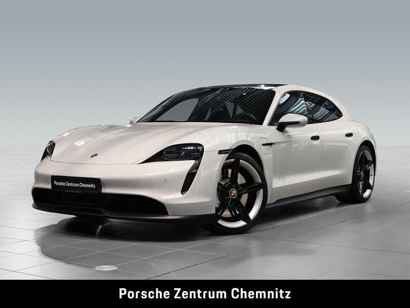 Weiß Gebraucht 2023 Porsche Taycan Sport Turismo Limousine | 69.450 € (Superpreis) - Bild 1/4