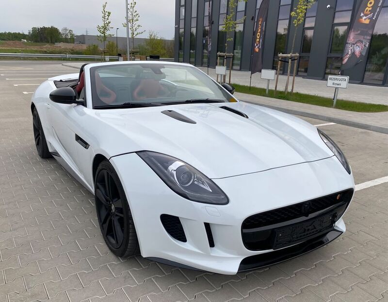 Weiß Gebraucht 2014 Jaguar F-Type S Cabrio | 33.990 € - Bild 1/4