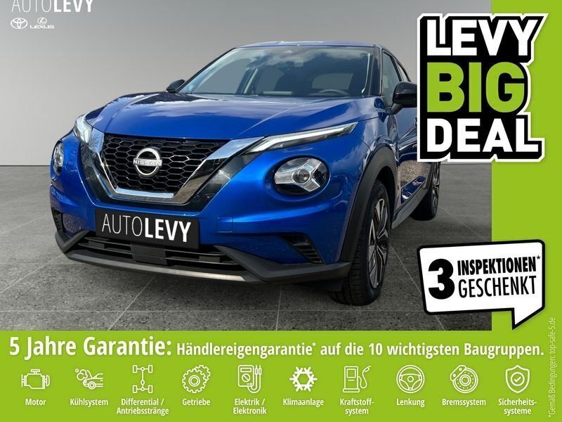 Magnetic blue (metallic) Gebraucht 2024 Nissan Juke Acenta SUV | 18.444 € (Guter Preis) - Bild 1/4