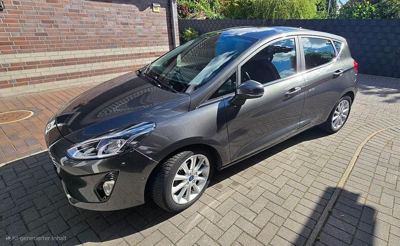 Grau Gebraucht 2018 Ford Fiesta Titanium Kleinwagen | 12.990 € (Fairer Preis) - Bild 1/4