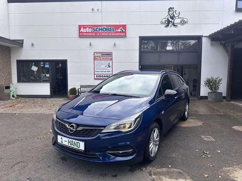 Blau Gebraucht 2021 Opel Astra Edition Kombi | 12.897 € (Fairer Preis) - Bild 1/4