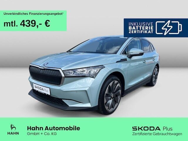Arctic silber metallic met. Gebraucht 2022 Skoda Enyaq iV SUV | 34.740 € (Fairer Preis) - Bild 1/3