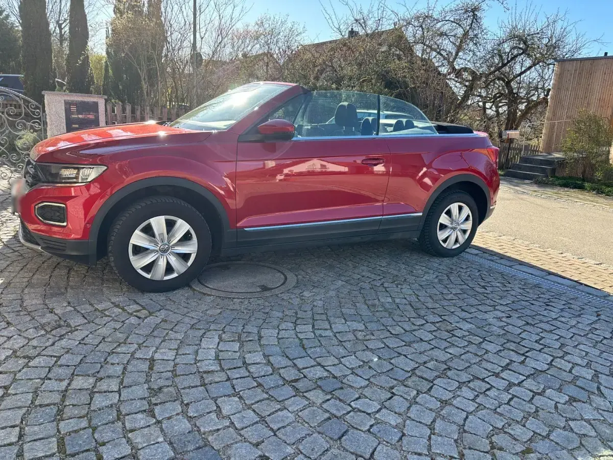 Gebraucht VW T-Roc Cabriolet Style 150 PS (110 kW) 2021 Rot Cabrio