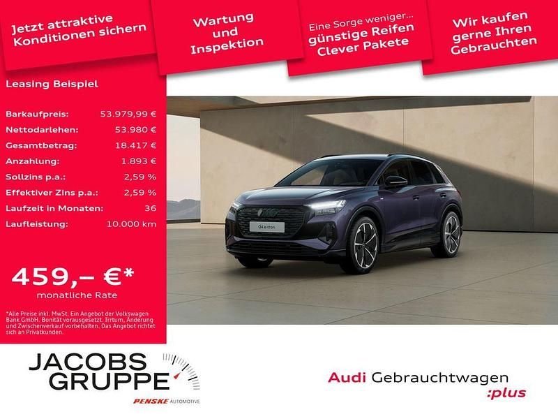 Auroraviolett metallic Gebraucht 2025 Audi Q4 e-tron Ambiente SUV | 53.980 € (Teuer) - Bild 1/4