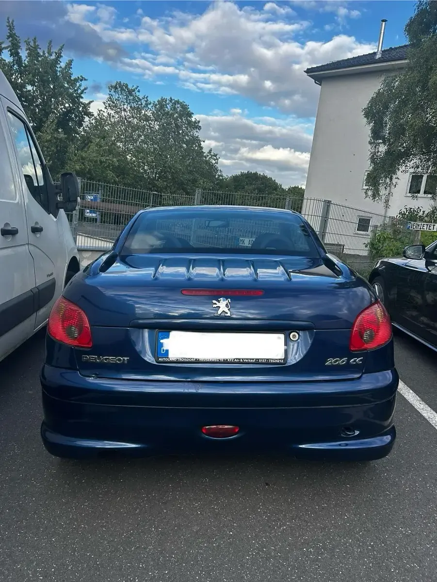 Gebraucht Peugeot 206 CC 109 PS (80 kW) 2006 Blau Cabrio
