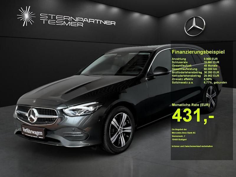 Metalliclack graphitgrau Gebraucht 2024 Mercedes C300e Avantgarde Kombi | 39.900 € (Fairer Preis) - Bild 1/3