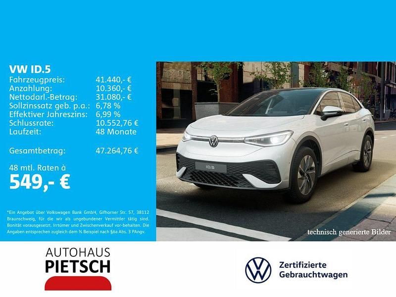 Weiß Gebraucht 2025 VW ID.5 Pro SUV | 41.440 € - Bild 1/4