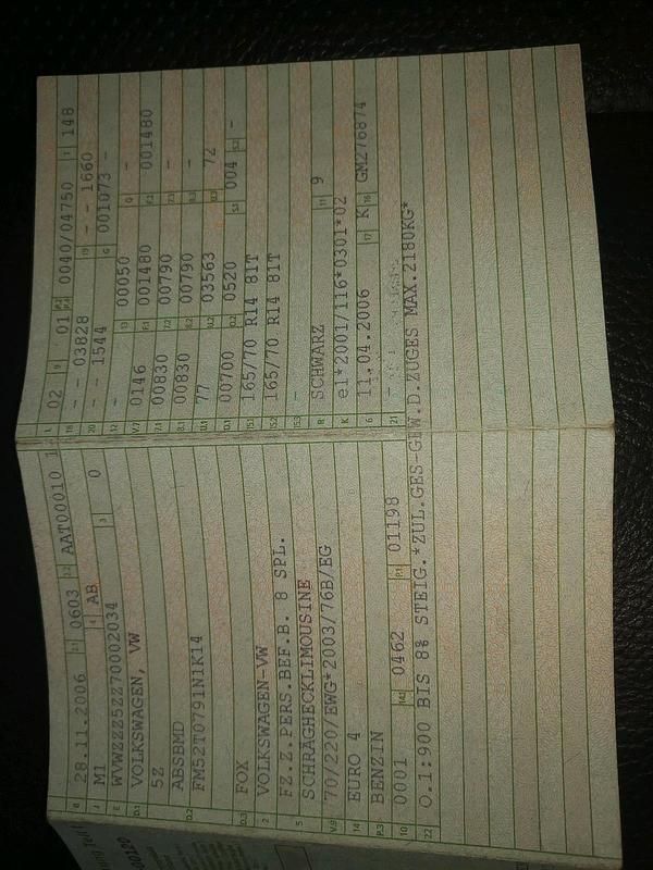 Gebraucht VW Fox 60 PS (44 kW) 2009 Schwarz Kleinwagen