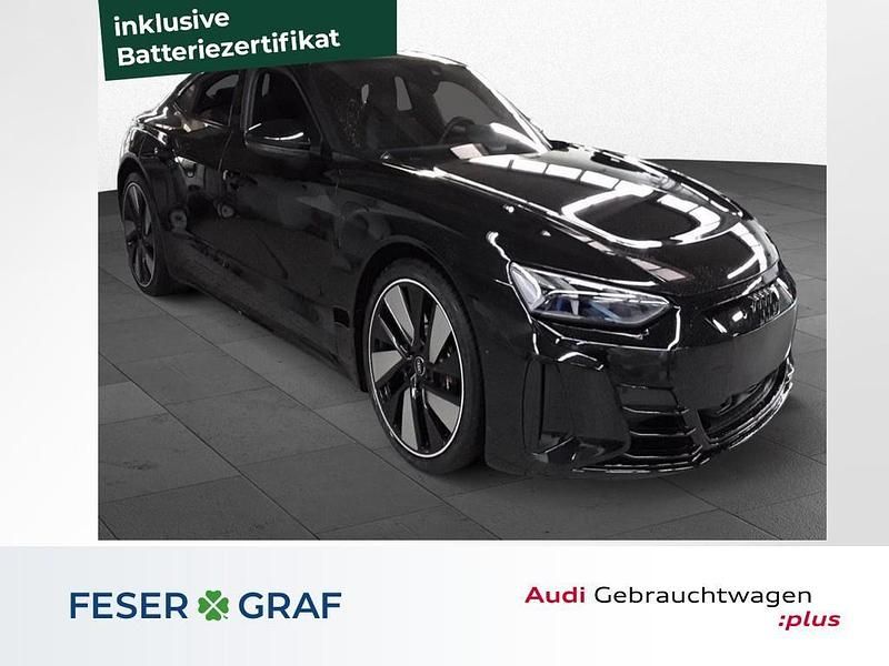 Mythosschwarz metallic Gebraucht 2022 Audi e-tron GT quattro Ambiente Limousine | 52.890 € (Guter Preis) - Bild 1/4