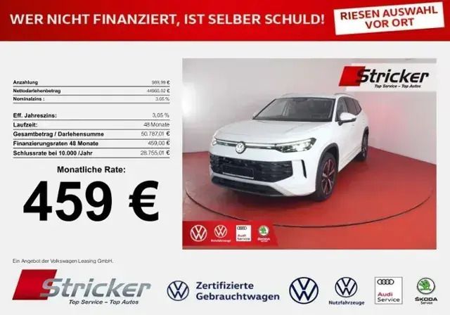 Weiß (pure white) Neu 2025 VW Tayron Life SUV | 40.947 € - Bild 1/4
