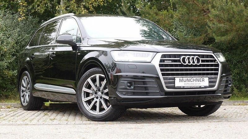 Tiefschwarz Gebraucht 2017 Audi Q7 S-Line SUV | 29.999 € (Fairer Preis) - Bild 1/4