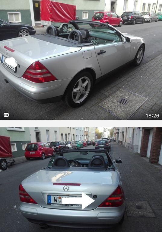 Silber Gebraucht 1998 Mercedes 200 Cabrio | 4.250 € (Fairer Preis) - Bild 1/4