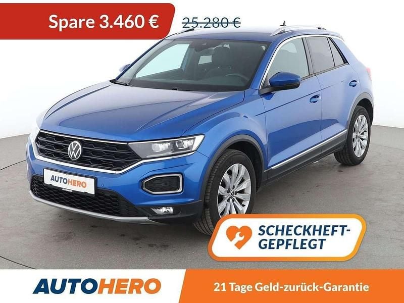 Ravennablau Gebraucht 2020 VW T-Roc Sport SUV | 21.820 € (Guter Preis) - Bild 1/3