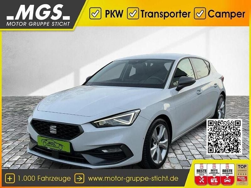 Nevada weiß metallic (metallic) Gebraucht 2022 Seat Leon FR Limousine | 21.490 € (Fairer Preis) - Bild 1/4