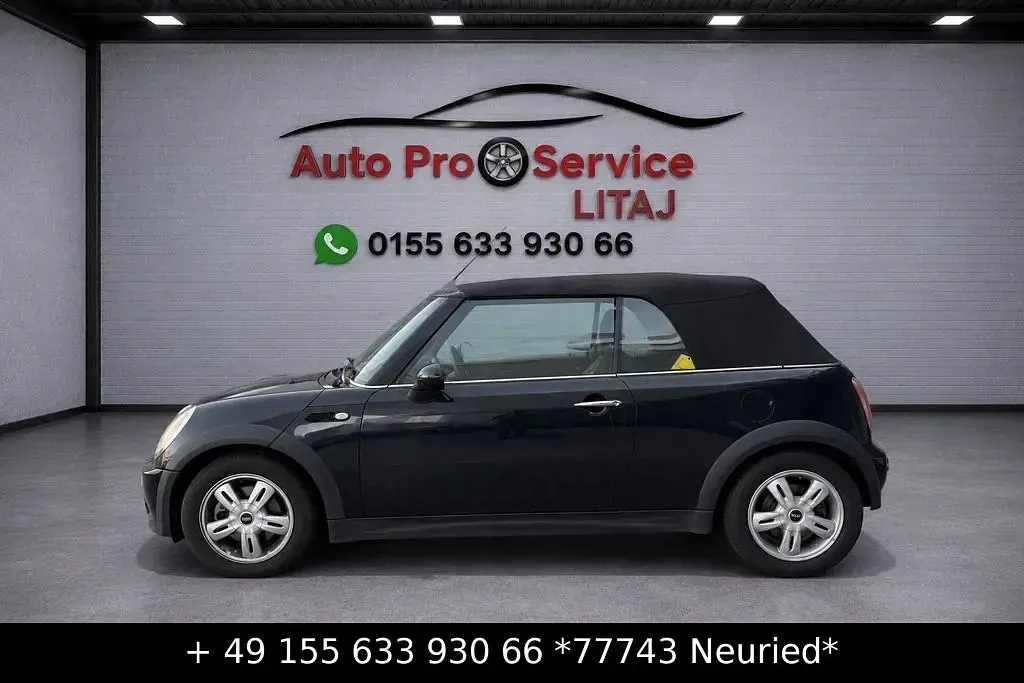 Käytetty Mini One Cabriolet 90 HP (66 kW) 2006 Musta Avoauto