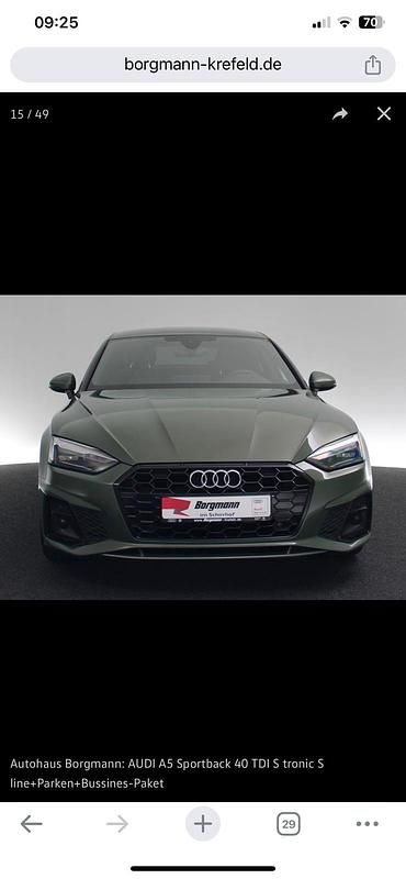 Grün Gebraucht 2021 Audi A5 Coupé | 25.999 € - Bild 1/4