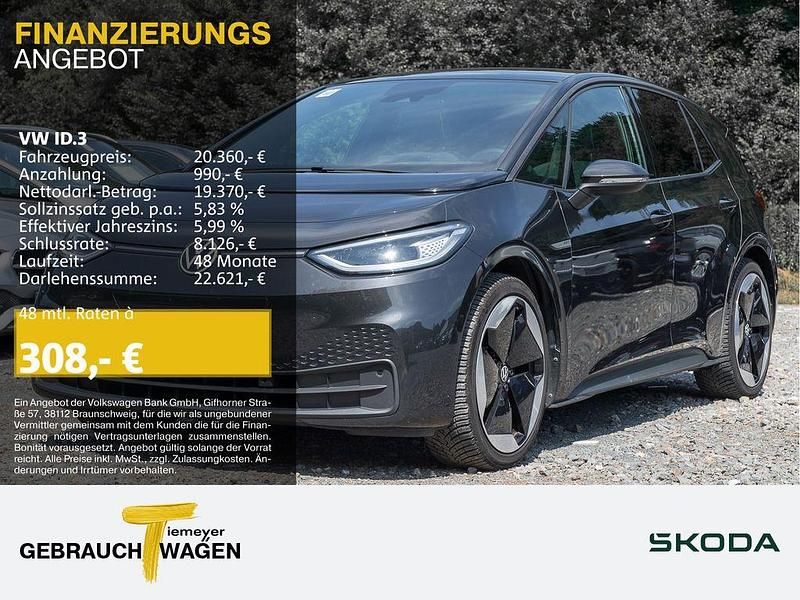Grau Gebraucht 2021 VW ID.3 Pro Performance Kleinwagen | 20.360 € (Fairer Preis) - Bild 1/4