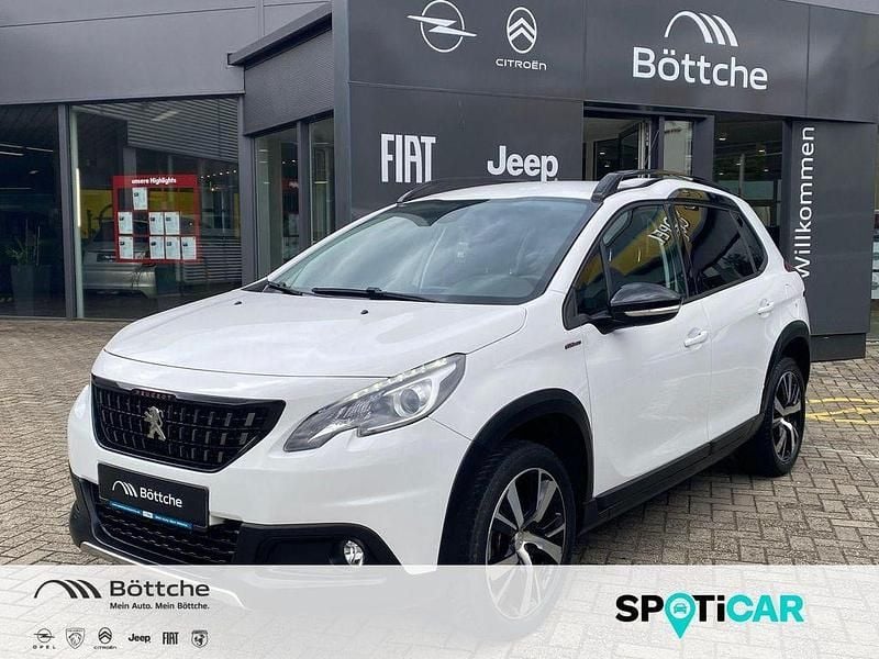 Gebraucht Peugeot 2008 GT-line 110 PS (80 kW) 2018 Lack weiss banquise/typ aussenverkleidung spiegel flach standard SUV