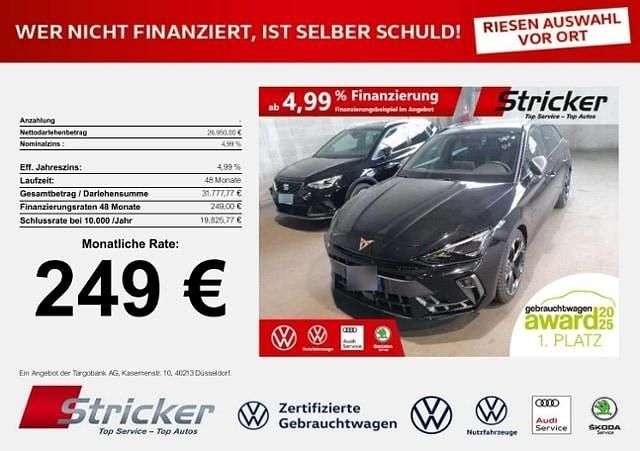 Gebraucht Cupra Leon 150 PS (110 kW) 2025 Midnight schwarz metallic (metallic) Kombi