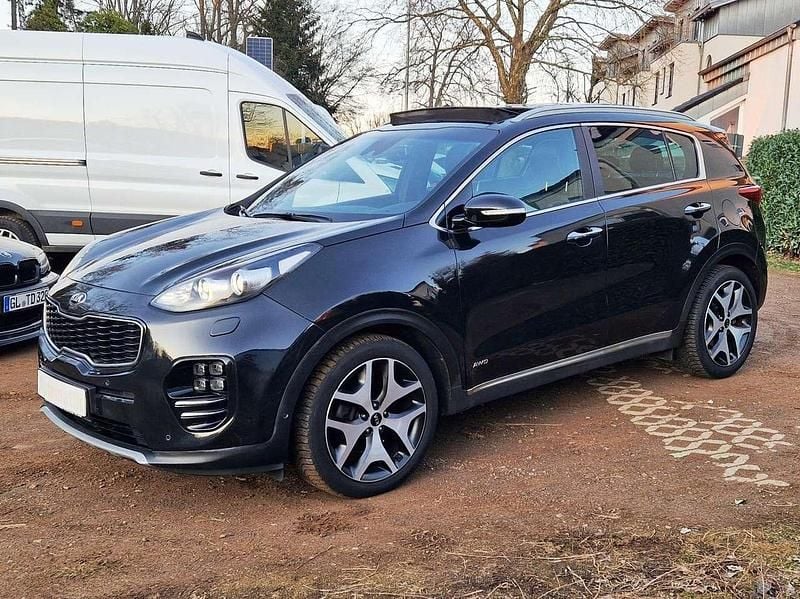 Zilinaschwarz met. (metallic) Gebraucht 2017 Kia Sportage GT-Line SUV | 15.500 € (Guter Preis) - Bild 1/4