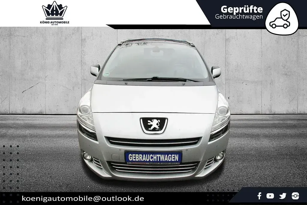 Gebraucht Peugeot 5008 Allure 156 PS (114 kW) 2012 Aluminium grau Van / Kleinbus