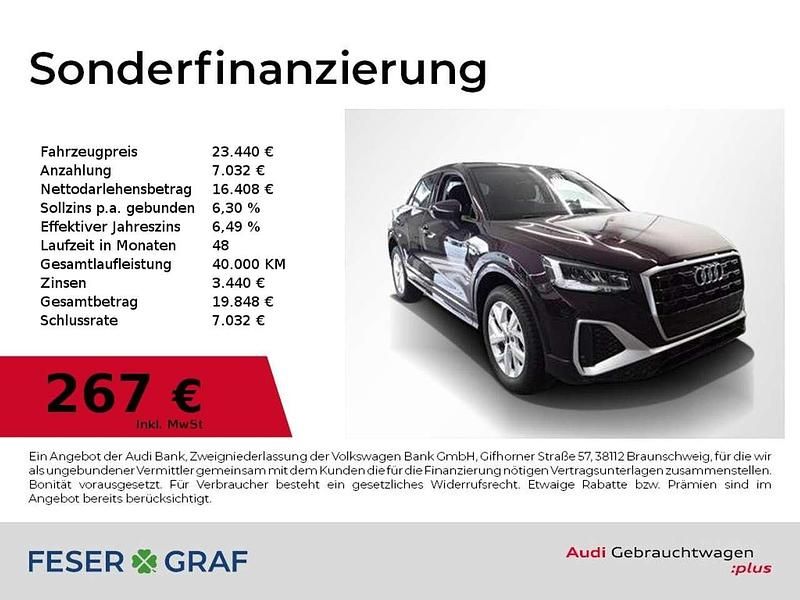 Gebraucht Audi Q2 S-Line 110 PS (80 kW) 2024 Merlin, perleffekt SUV