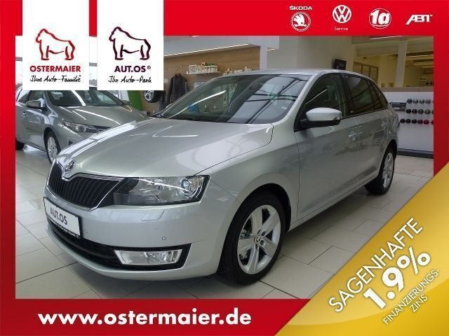Silber metallic Gebraucht 2016 Skoda Rapid Joy Kombi | 20.180 € - Bild 1/4