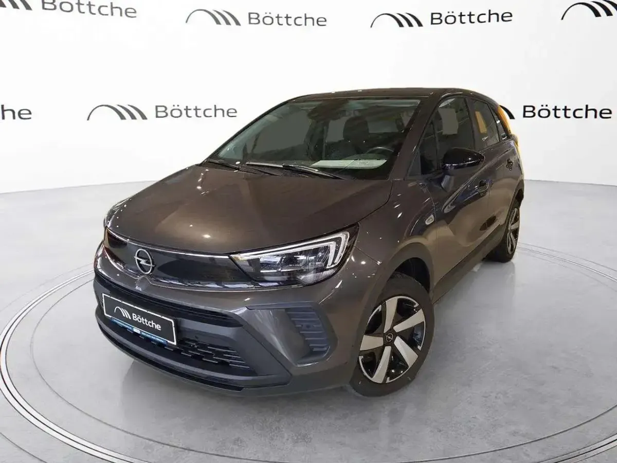 Gebraucht Opel Crossland Edition 110 PS (80 kW) 2022 Mondstein grau/e:vulkan grau SUV