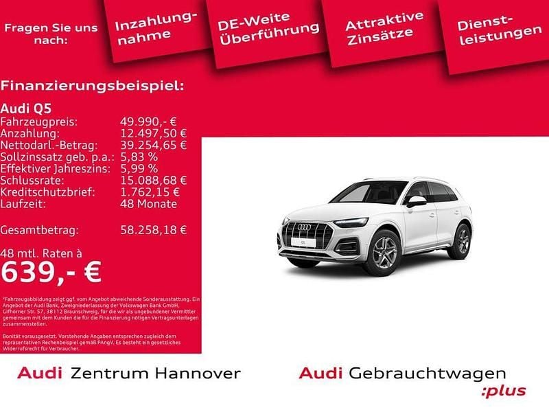 Gebraucht Audi Q5 Ambiente 204 PS (150 kW) 2025 Arkonaweiß SUV