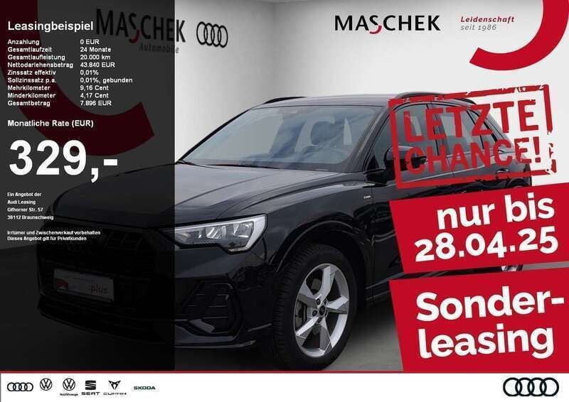 Mythosschwarz Gebraucht 2024 Audi Q3 S-Line SUV | 42.840 € (Fairer Preis) - Bild 1/4