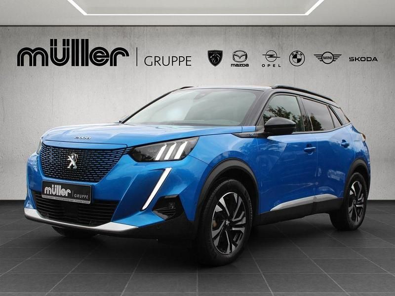 Blau Gebraucht 2021 Peugeot e-2008 GT SUV | 16.712 € (Fairer Preis) - Bild 1/4