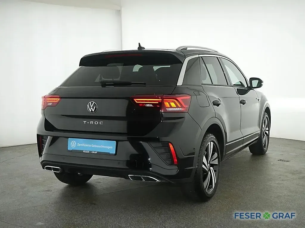 Second-hand VW T-Roc R-line 150 CP (110 kW) 2024 Negru SUV