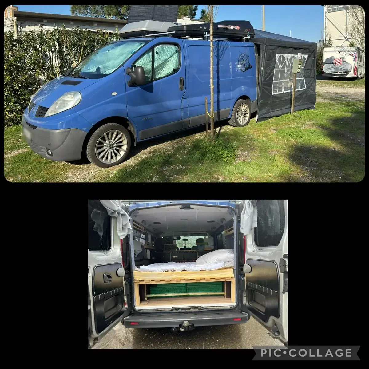 Gebraucht Renault Trafic 114 PS (83 kW) 2008 Blau Van / Kleinbus