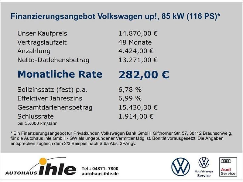 Gebraucht VW up! GTI 116 PS (85 kW) 2019 Weiß Kleinwagen