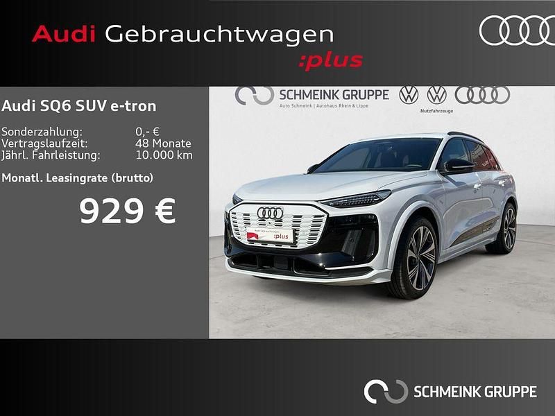 Gletscherweiß metallic Gebraucht 2024 Audi SQ6 e-tron Sport SUV | 80.870 € (Fairer Preis) - Bild 1/4