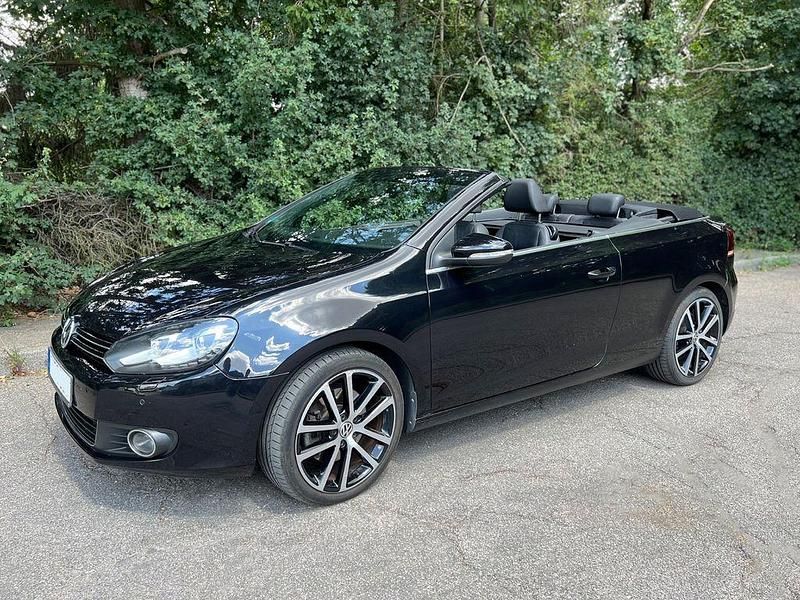 Schwarz Gebraucht 2011 VW Golf Cabriolet Cabrio | 10.350 € (Fairer Preis) - Bild 1/4
