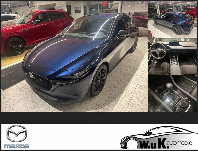 Gebraucht Mazda 3 Exclusive-Line 186 PS (136 kW) 2024 Deep crystal blue Kleinwagen