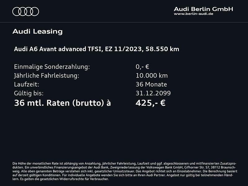 Gebraucht Audi A6 Advanced Plus 265 PS (194 kW) 2023 Schwarz Kombi