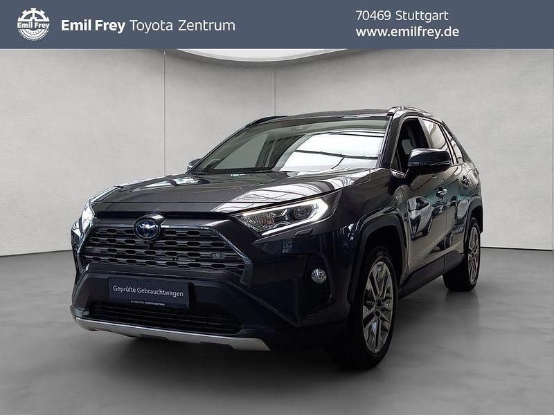 Grau Gebraucht 2021 Toyota RAV4 Hybrid Lounge SUV | 34.950 € (Etwas zu teuer) - Bild 1/4