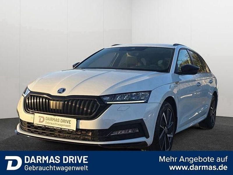 Weiß Gebraucht 2022 Skoda Octavia SportLine Kombi | 21.990 € - Bild 1/3