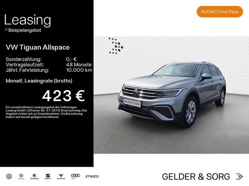 Pyritsilber metallic Gebraucht 2024 VW Tiguan Allspace Life SUV | 34.990 € (Fairer Preis) - Bild 1/4