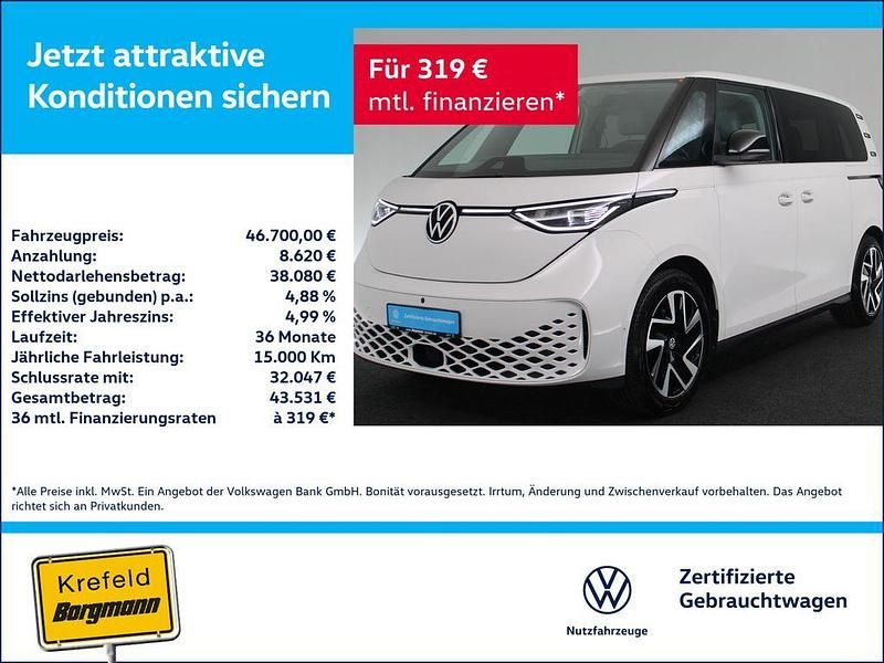 Candyweiß Gebraucht 2024 VW ID. Buzz Pro Van | 46.700 € (Superpreis) - Bild 1/3