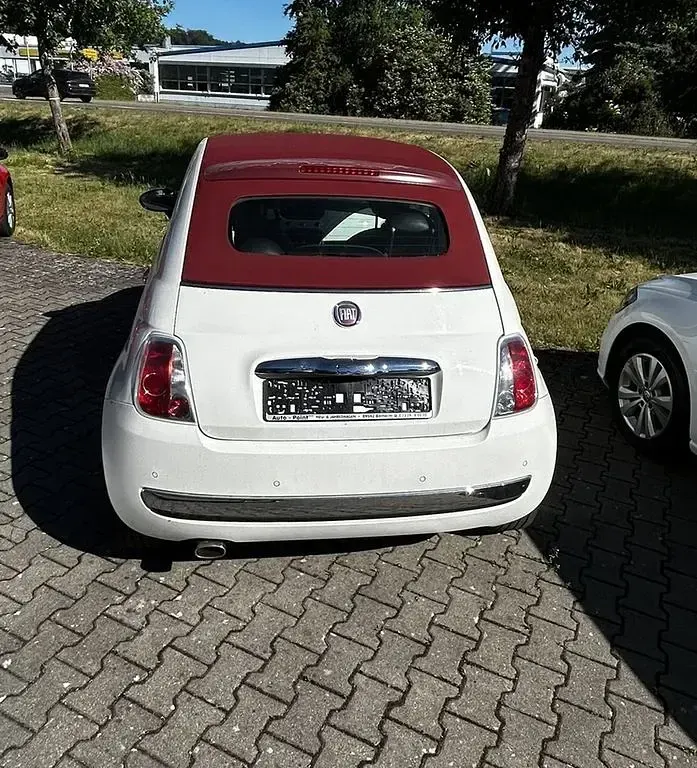 Gebraucht Fiat 500 Lounge 69 PS (50 kW) 2012 Weiß Cabrio