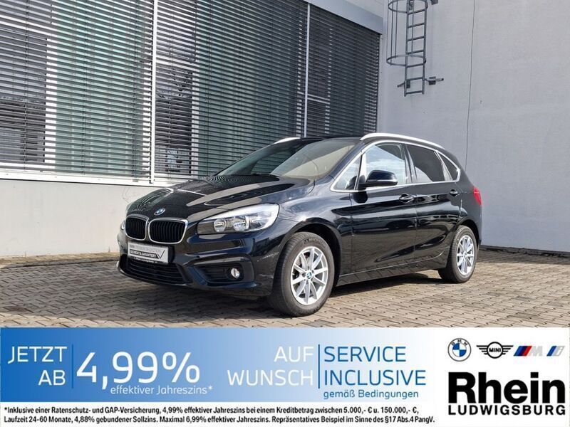 Schwarz Gebraucht 2016 BMW 218 Active Tourer Van / Kleinbus | 13.989 € (Fairer Preis) - Bild 1/4