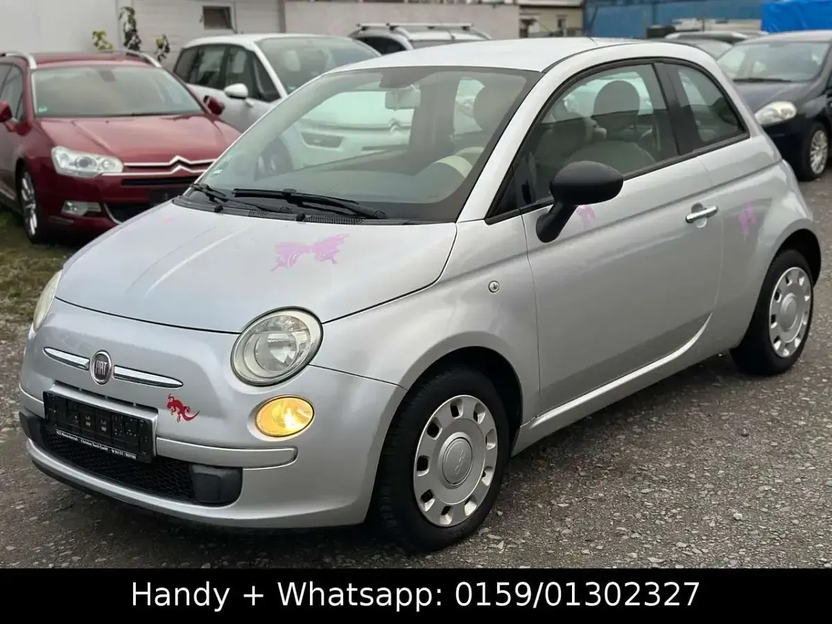 Gebraucht Fiat 500 Pop 69 PS (50 kW) 2011 Silber Kleinwagen