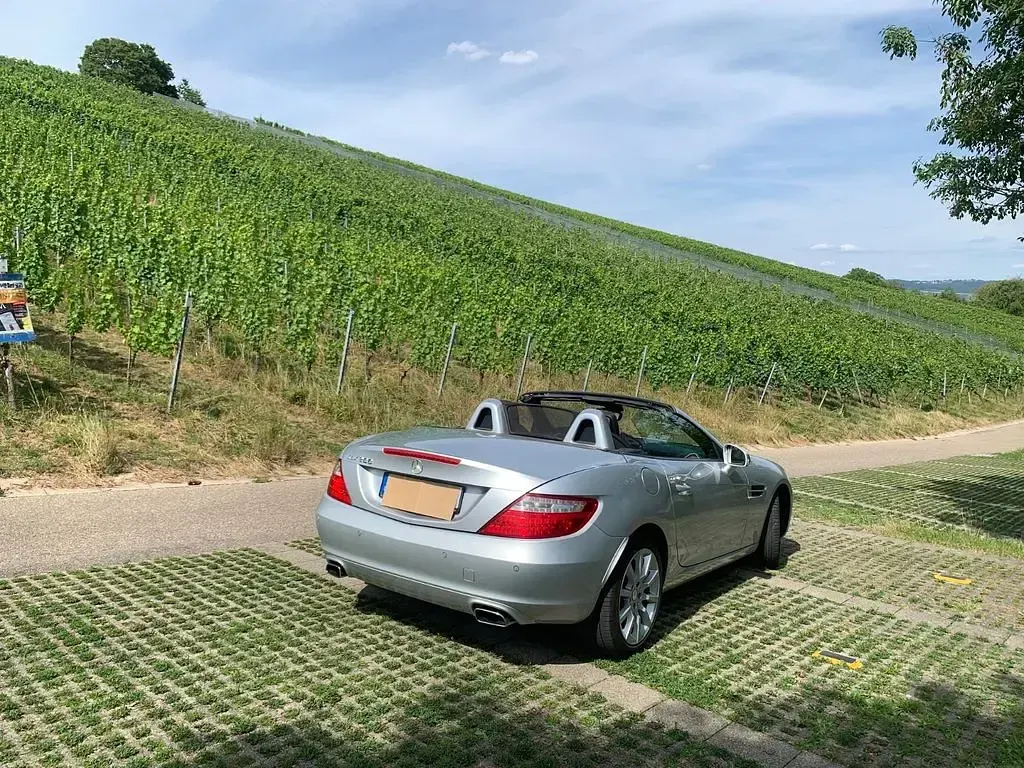 Gebraucht Mercedes SLK200 184 PS (135 kW) 2014 Silber Cabrio